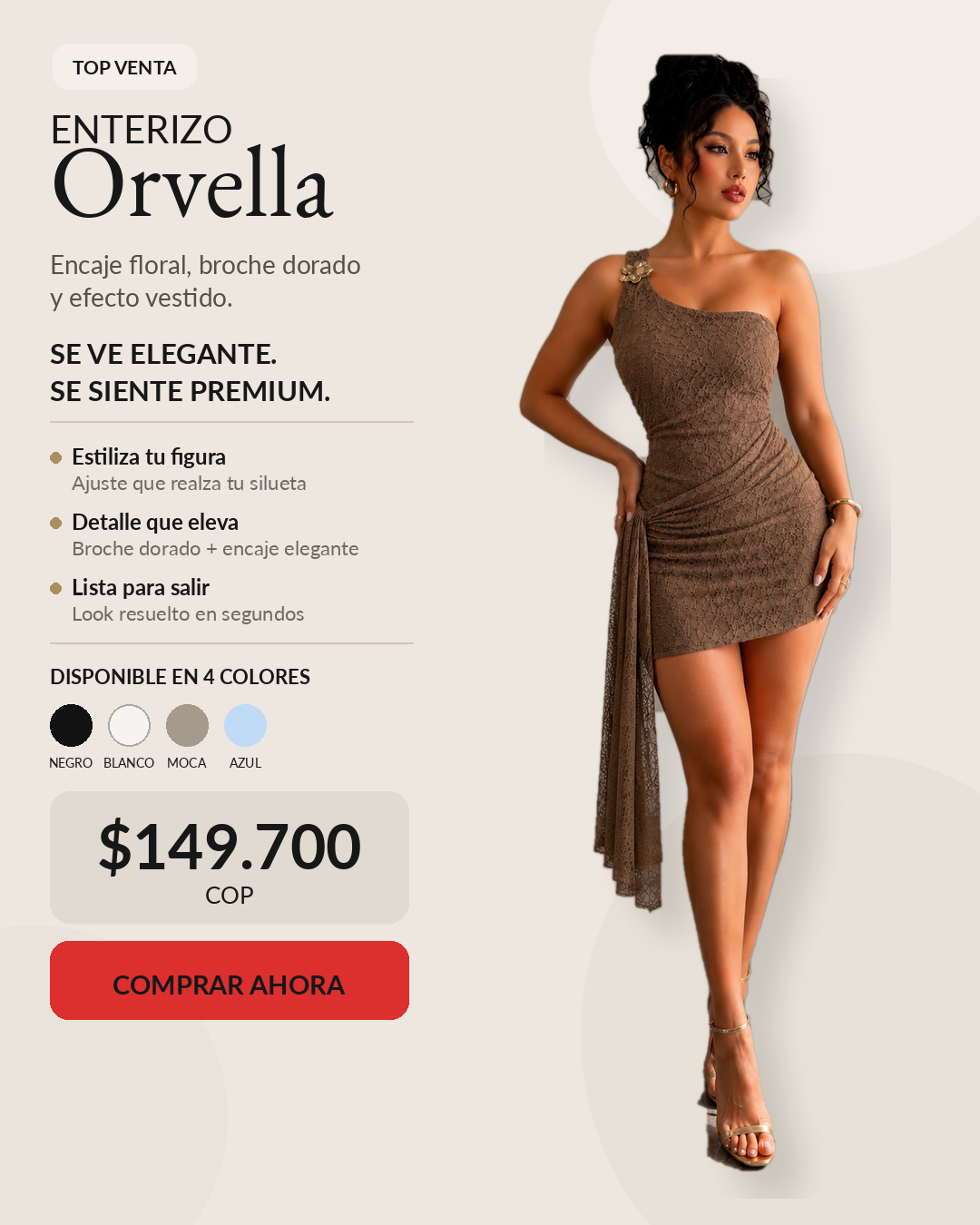 Vestido formal Orvella