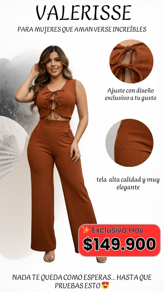 Conjunto chaleco y pantalón Valerisse