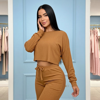 CONJUNTO  MANGA LARGA MOSTANCHO