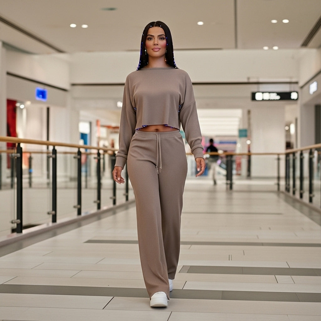 CONJUNTO  MANGA LARGA MOSTANCHO